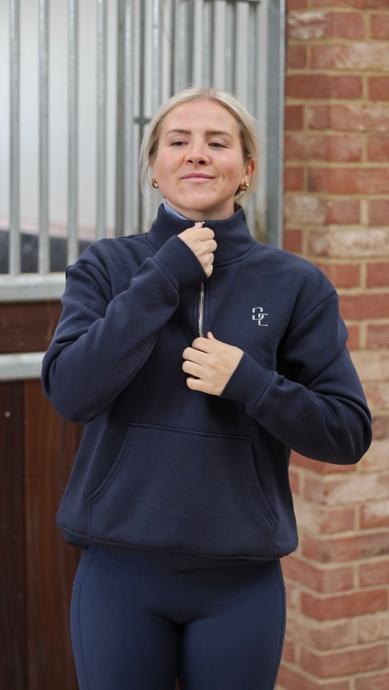 Navy Oversized Sweatshirt