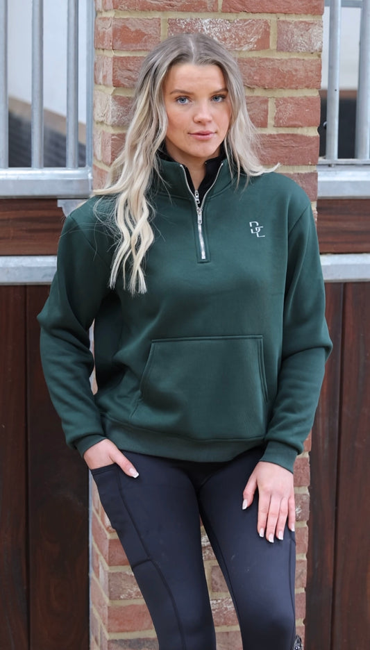Forest Green Oversized Sweatshirt